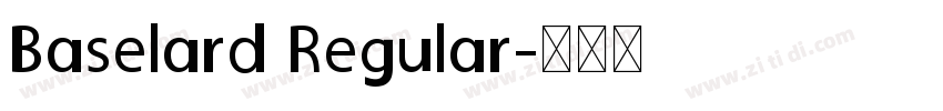 Baselard Regular字体转换